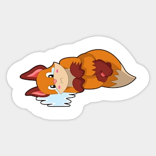 Fox at Crying Sticker